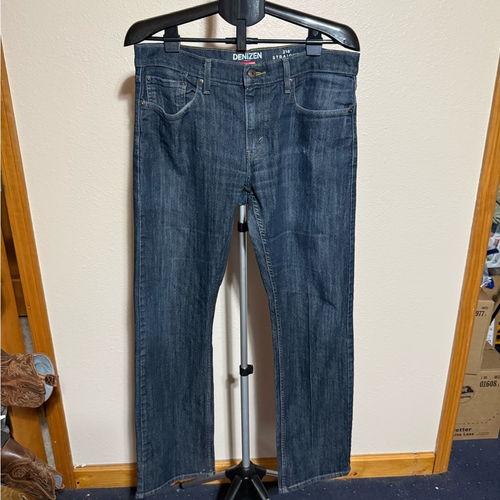 Denizen Levi's Men's Dark Blue Straight Jeans 34‎ X 30